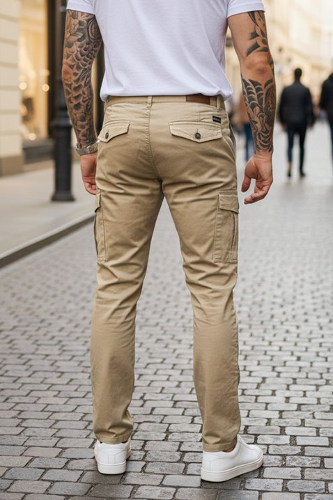 Muške pantalone BIRZIN BEIGE, Boja: bež, IVET.RS - Nova Kolekcija