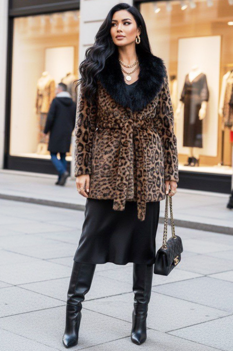 Kaput KATELINDA, Boja: leopard, IVET.RS - Nova Kolekcija