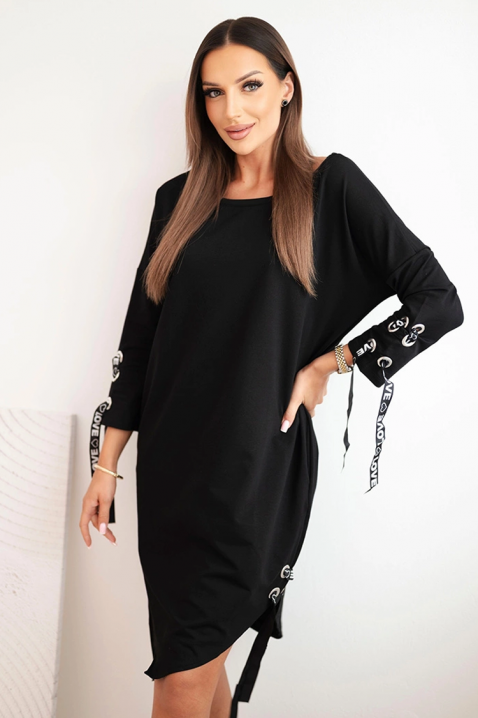 Haljina GAVERONA, Boja: crna, IVET.RS - Nova Kolekcija