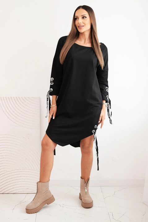 Haljina GAVERONA, Boja: crna, IVET.RS - Nova Kolekcija