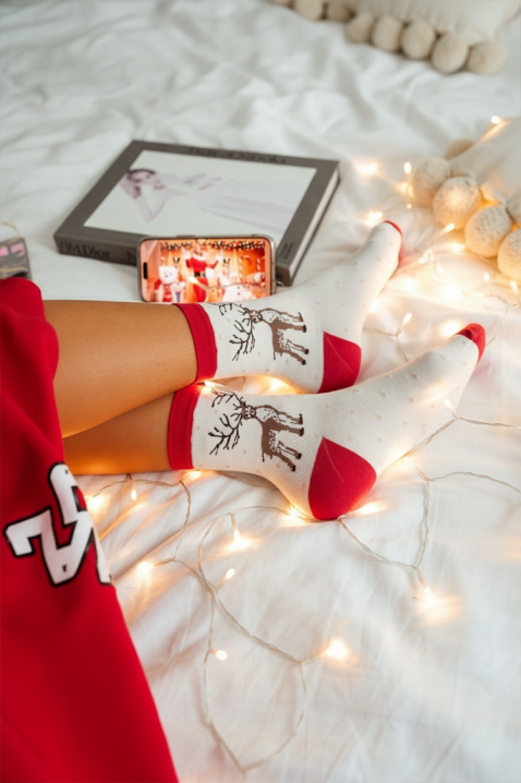 Čarape BLUFELDA WHITE, Boja: bela, IVET.RS - Nova Kolekcija