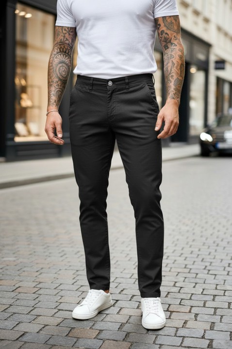 Muške pantalone TELRET BLACK, Boja: crna, IVET.RS - Nova Kolekcija