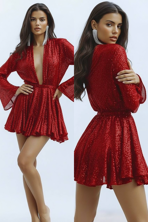 Haljina EROTOLDA RED, Boja: crvena, IVET.RS - Nova Kolekcija