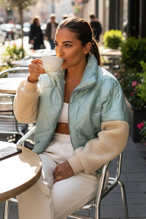 Jakna OHLANDA SKY, Boja: svetloplava, IVET.RS - Nova Kolekcija