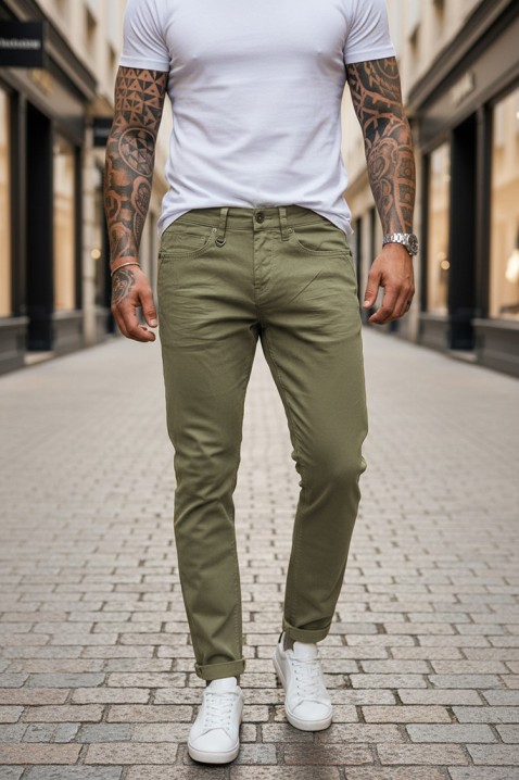 Muške pantalone MERJEN KHAKI, Boja: kaki, IVET.RS - Nova Kolekcija