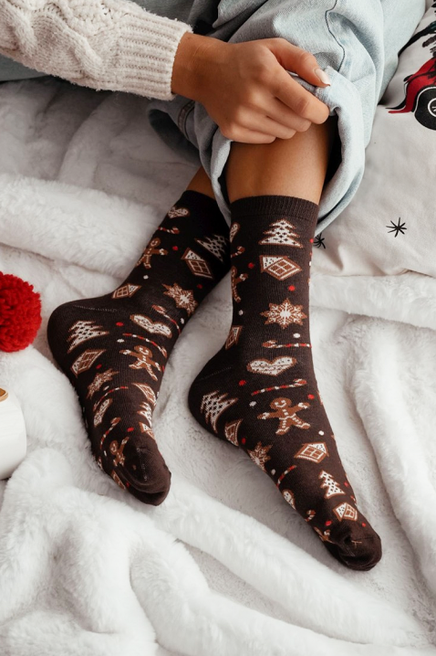 Čarape VLADERZA BROWN, Boja: braon, IVET.RS - Nova Kolekcija