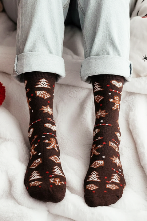 Čarape VLADERZA BROWN, Boja: braon, IVET.RS - Nova Kolekcija