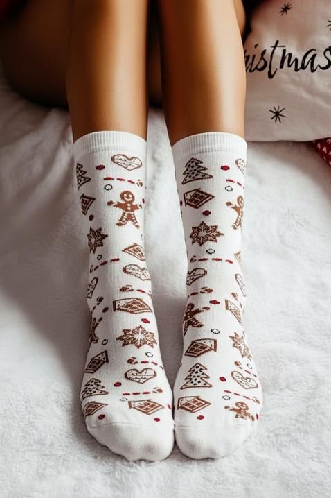 Čarape VLADERZA WHITE, Boja: bela, IVET.RS - Nova Kolekcija