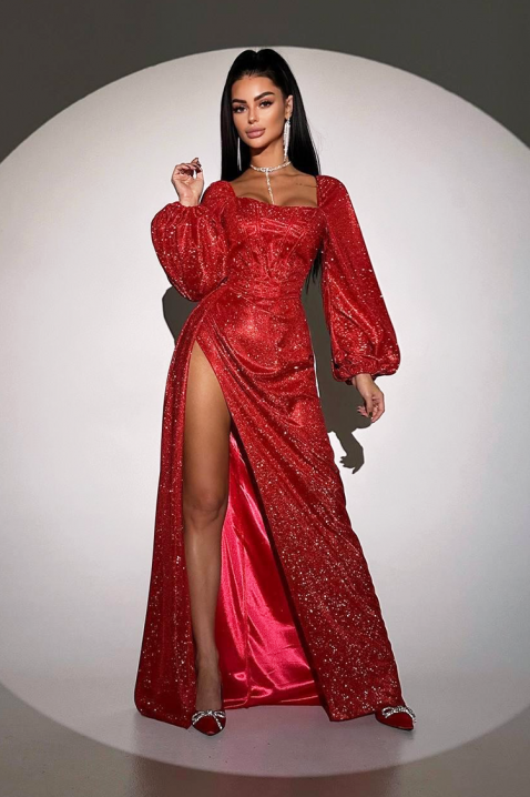 Haljina ALDIYA RED, Boja: crvena, IVET.RS - Nova Kolekcija