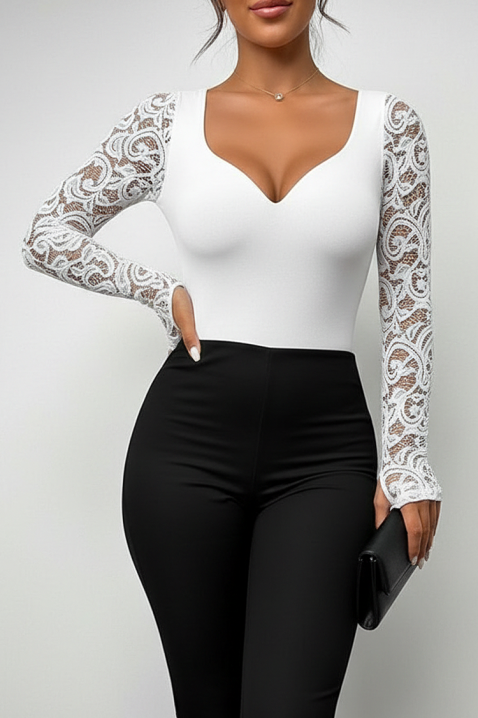 Ženska bluza HREVELDA WHITE, Boja: bela, IVET.RS - Nova Kolekcija