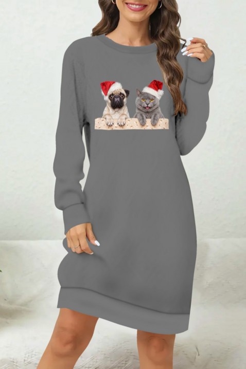 Haljina ANELRINDA GREY, Boja: siva, IVET.RS - Nova Kolekcija