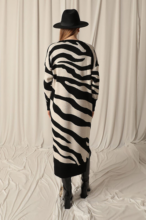 Haljina ZEBRINDA BLACK, Boja: crna, IVET.RS - Nova Kolekcija