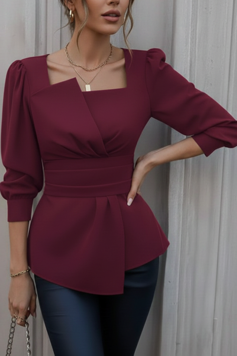 Ženska bluza RAZBANA BORDO, Boja: bordo, IVET.RS - Nova Kolekcija