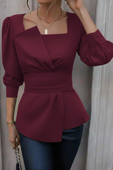 Ženska bluza RAZBANA BORDO, Boja: bordo, IVET.RS - Nova Kolekcija