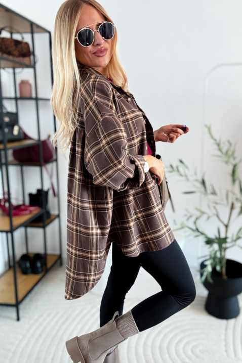 Ženska košulja ZARDELDA, Boja: braon, IVET.RS - Nova Kolekcija