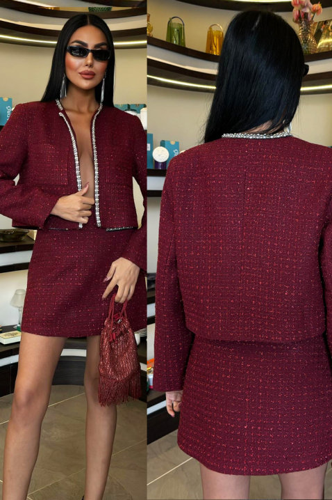 Komplet MARSIANA, Boja: bordo, IVET.RS - Nova Kolekcija