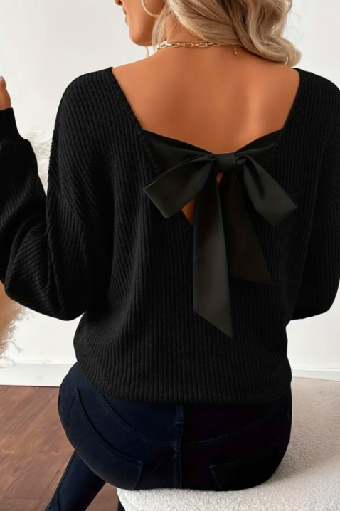 Ženska bluza ERMOLTA BLACK, Boja: crna, IVET.RS - Nova Kolekcija