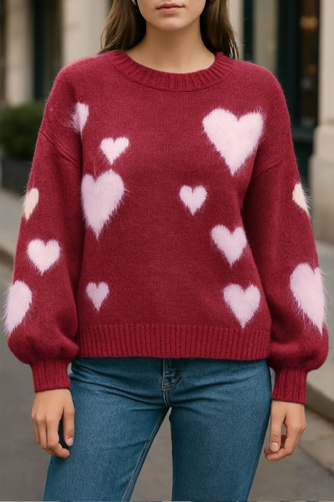 Džemper NABLILZA BORDO, Boja: bordo, IVET.RS - Nova Kolekcija