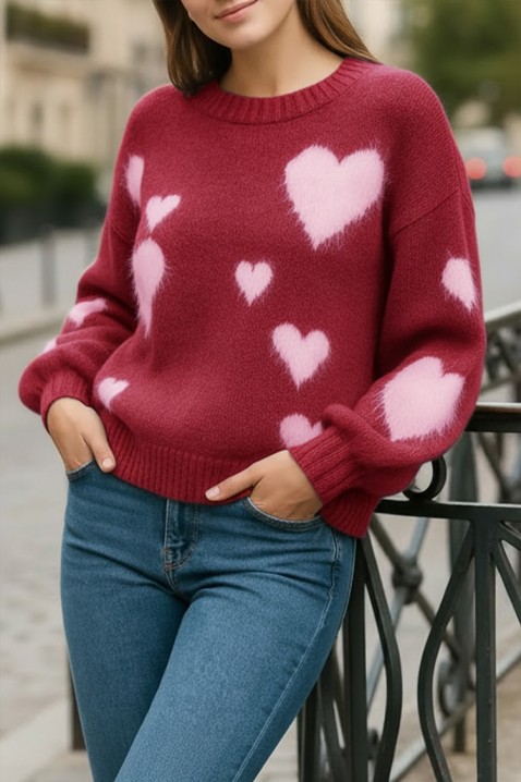 Džemper NABLILZA BORDO, Boja: bordo, IVET.RS - Nova Kolekcija