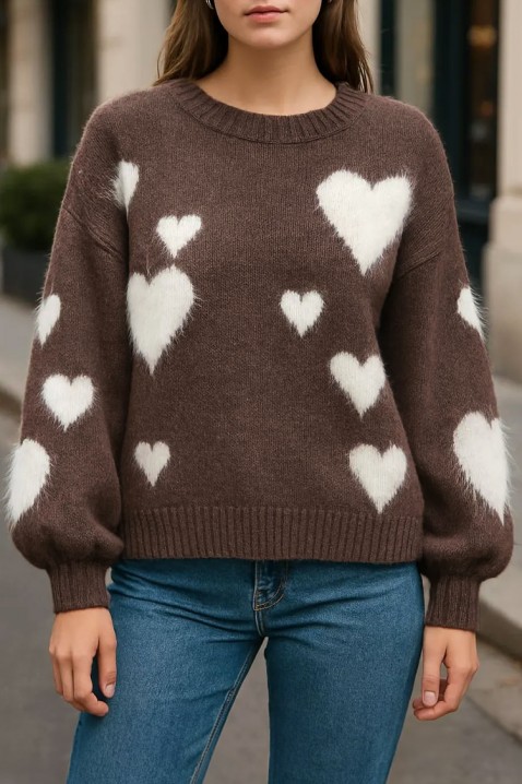 Džemper NABLILZA BROWN, Boja: braon, IVET.RS - Nova Kolekcija