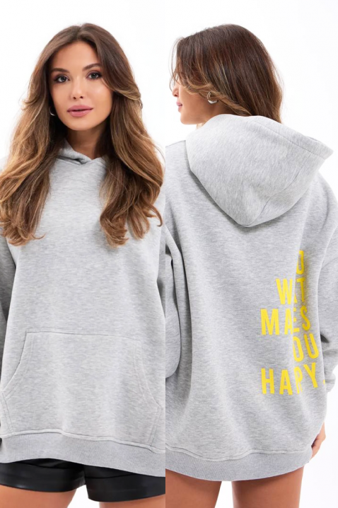 Dukserica TRISORDA GREY, Boja: siva, IVET.RS - Nova Kolekcija