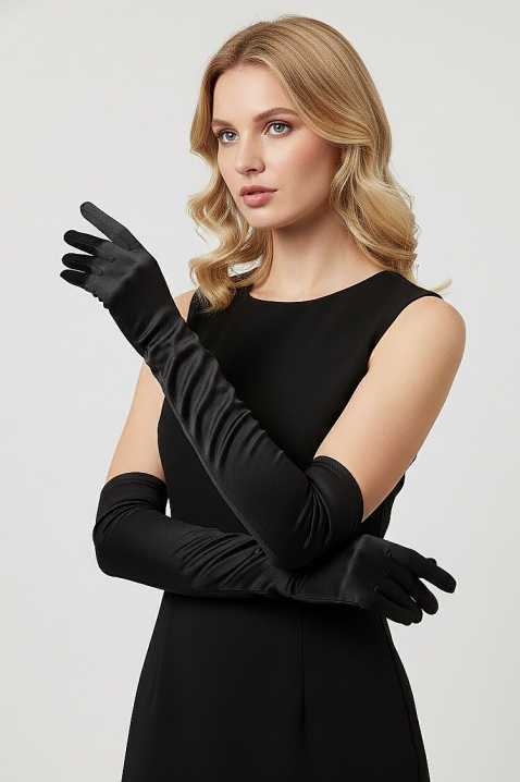 Ženske rukavice KADIFELZA, Boja: crna, IVET.RS - Nova Kolekcija
