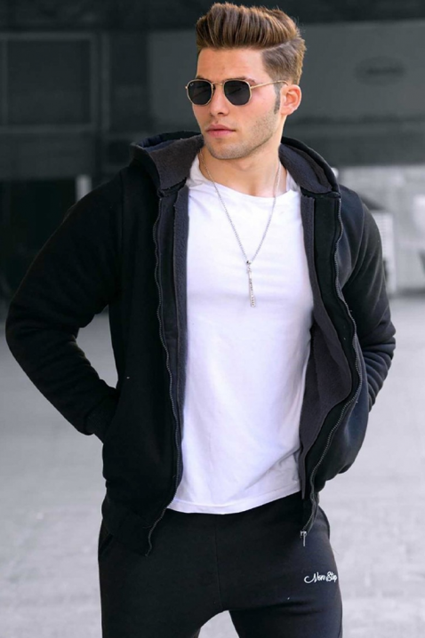 Muški duks ROB BLACK, Boja: crna, IVET.RS - Nova Kolekcija