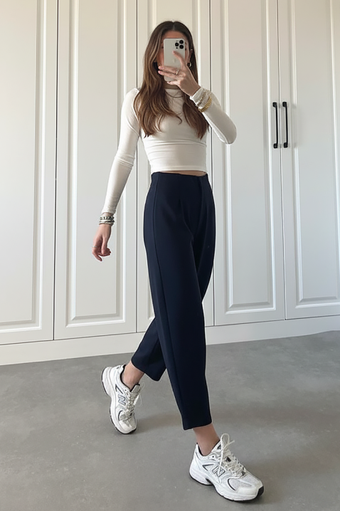 Pantalone AMAROLDA NAVY, Boja: tamnoplava, IVET.RS - Nova Kolekcija