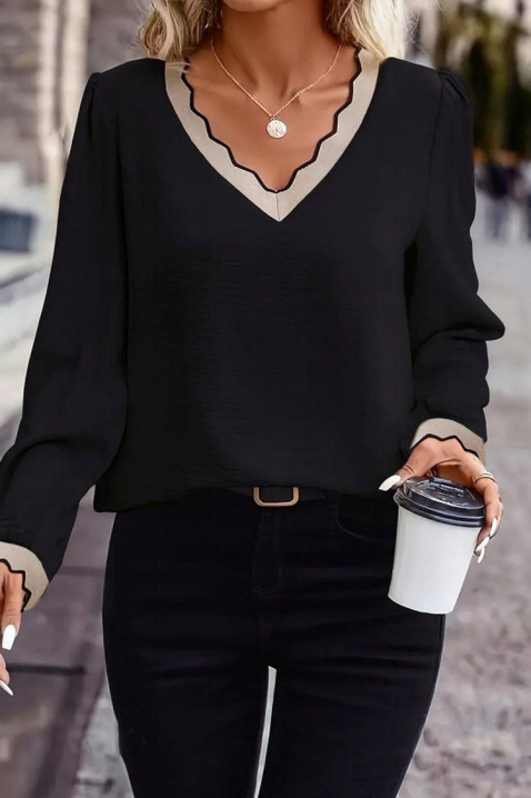 Ženska bluza BIOFEHA BLACK, Boja: crna, IVET.RS - Nova Kolekcija