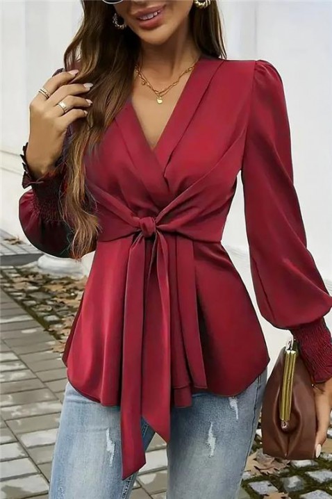 Ženska bluza GIRFOLZA BORDO, Boja: bordo, IVET.RS - Nova Kolekcija