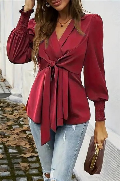 Ženska bluza GIRFOLZA BORDO, Boja: bordo, IVET.RS - Nova Kolekcija