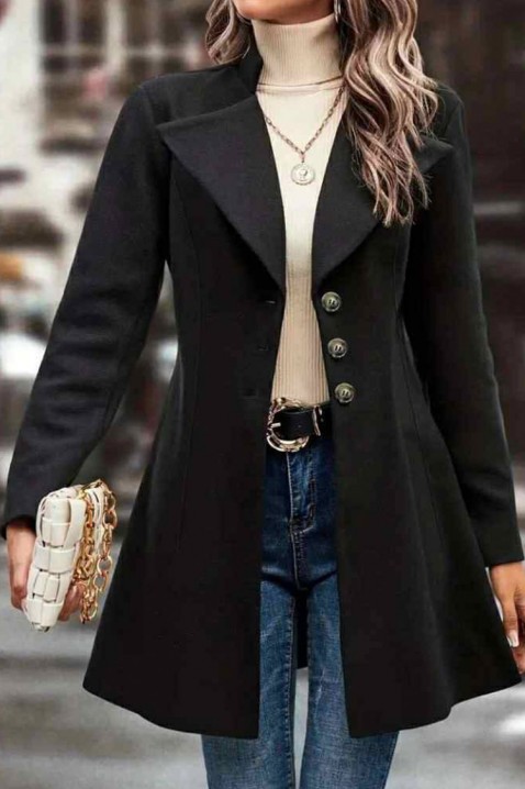 Kaput MENDIONA BLACK, Boja: crna, IVET.RS - Nova Kolekcija