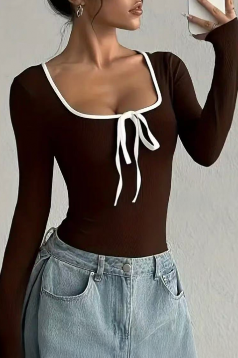 Ženska bluza VRIONZA BROWN, Boja: braon, IVET.RS - Nova Kolekcija