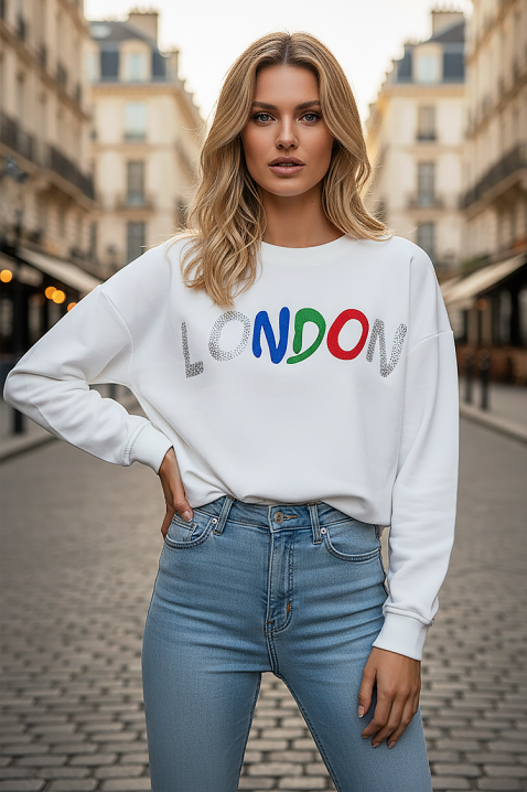 Ženska bluza MANDELIA WHITE, Boja: bela, IVET.RS - Nova Kolekcija