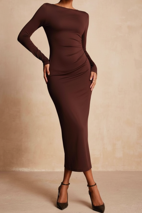 Haljina TOFEILA, Boja: braon, IVET.RS - Nova Kolekcija