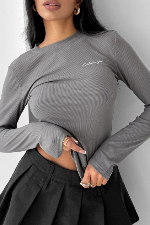 Ženska bluza DAVROLZA GREY, Boja: siva, IVET.RS - Nova Kolekcija