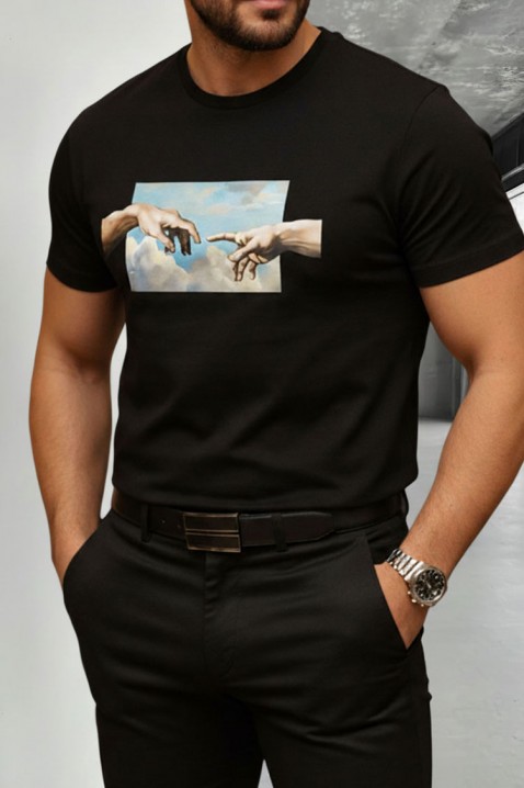 Muška majica KRITOLFO, Boja: crna, IVET.RS - Nova Kolekcija