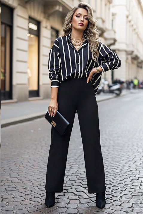 Ženska košulja ALEZANDA BLACK, Boja: crna, IVET.RS - Nova Kolekcija