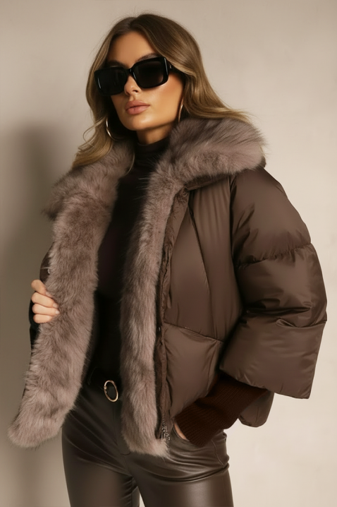 Jakna SIBRINZA BROWN, Boja: braon, IVET.RS - Nova Kolekcija