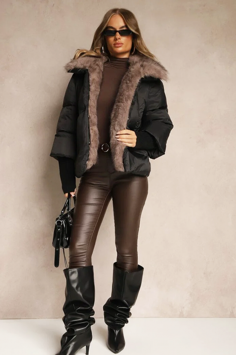 Jakna SIBRINZA BLACK, Boja: crna, IVET.RS - Nova Kolekcija