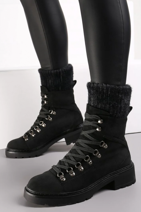 Ženske gležnjače HLOVELDA, Boja: crna, IVET.RS - Nova Kolekcija