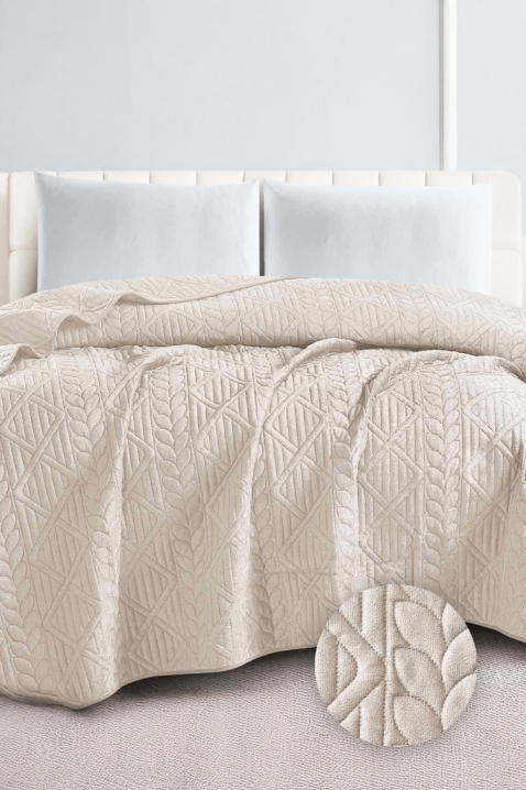 Prekrivač BORFELVA ECRU 200х220 cm, Boja: ecru, IVET.RS - Nova Kolekcija