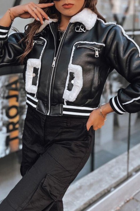 Jakna DENFORA, Boja: crna i bela, IVET.RS - Nova Kolekcija