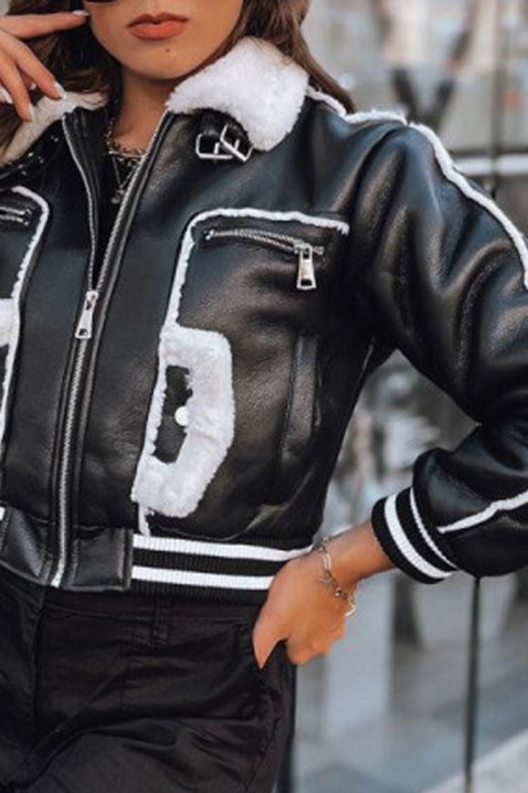 Jakna DENFORA, Boja: crna i bela, IVET.RS - Nova Kolekcija