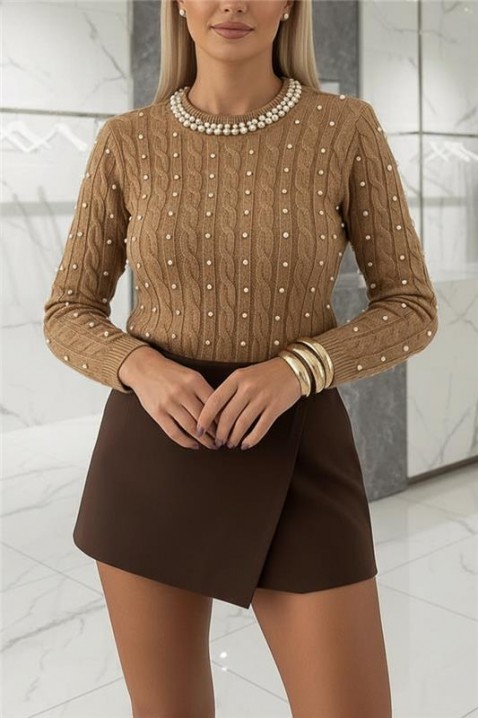 Ženska bluza PERIOLA CAMEL, Boja: svetlobraon, IVET.RS - Nova Kolekcija