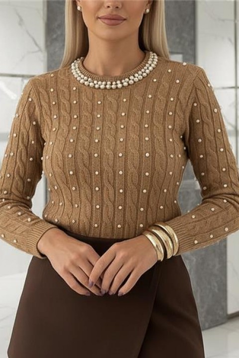 Ženska bluza PERIOLA CAMEL, Boja: svetlobraon, IVET.RS - Nova Kolekcija