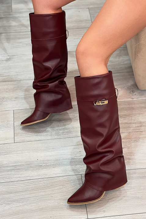 Čizme GIVENDRA BORDO, Boja: bordo, IVET.RS - Nova Kolekcija
