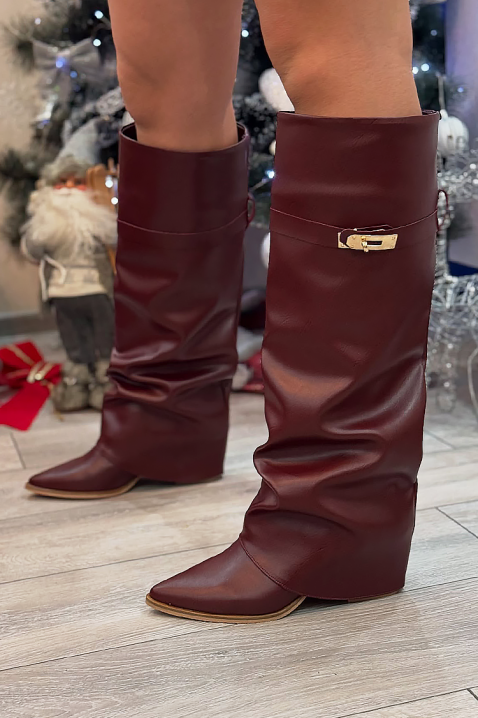 Čizme GIVENDRA BORDO, Boja: bordo, IVET.RS - Nova Kolekcija