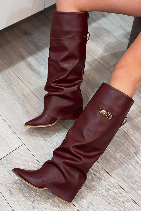 Čizme GIVENDRA BORDO, Boja: bordo, IVET.RS - Nova Kolekcija