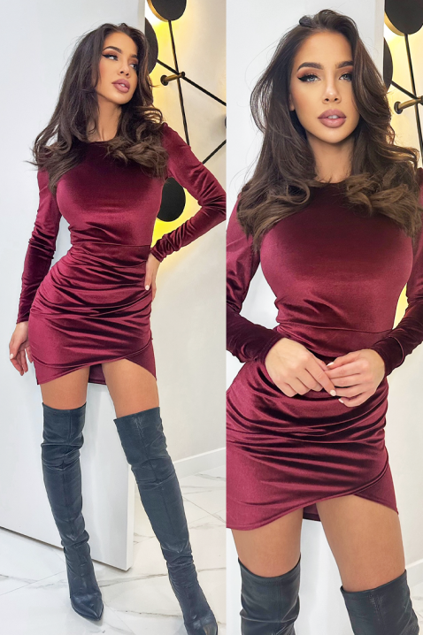 Haljina GLADILDA, Boja: bordo, IVET.RS - Nova Kolekcija